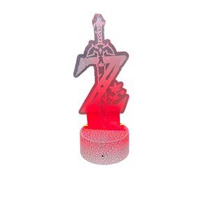 3D Night Light Lamp Illusion With Remote & Touch Control - Zelda Amiibo